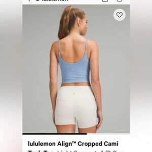 Lululemon align cropped cami